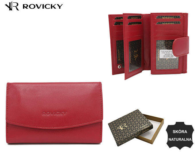 Leather wallet RFID ROVICKY R-RD-40-GCL