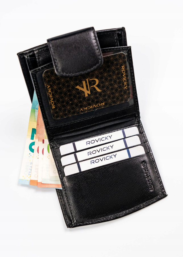 Leather wallet RFID ROVICKY R-RD314-GCL-BP