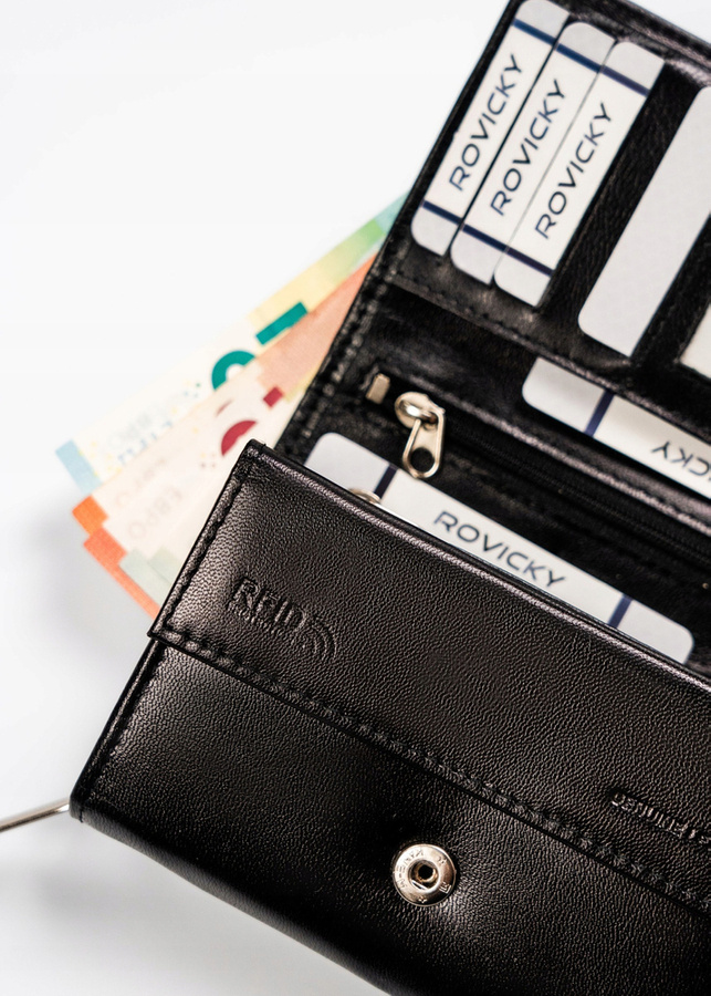 Leather wallet RFID ROVICKY R-RD38-GCL