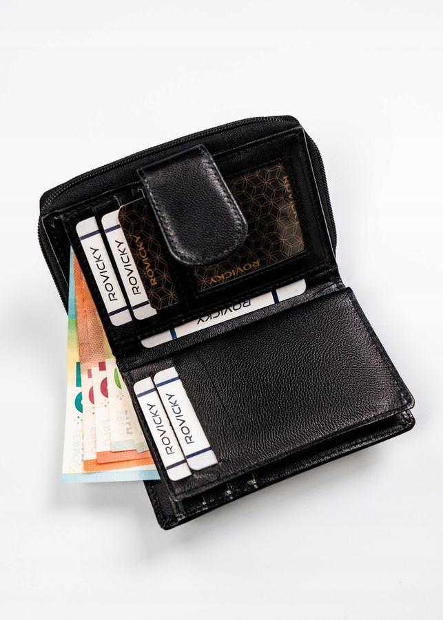 Leather wallet RFID ROVICKY R-RD41-GCL