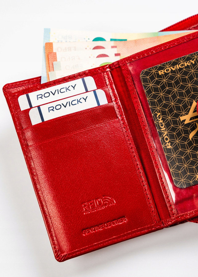 Leather wallet RFID ROVICKY R-RD41-GCL