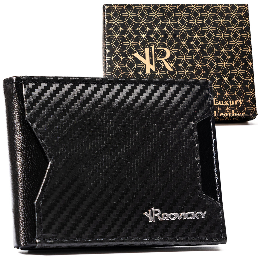 Leather wallet RFID ROVICKY R-RM-21-GCL-CF