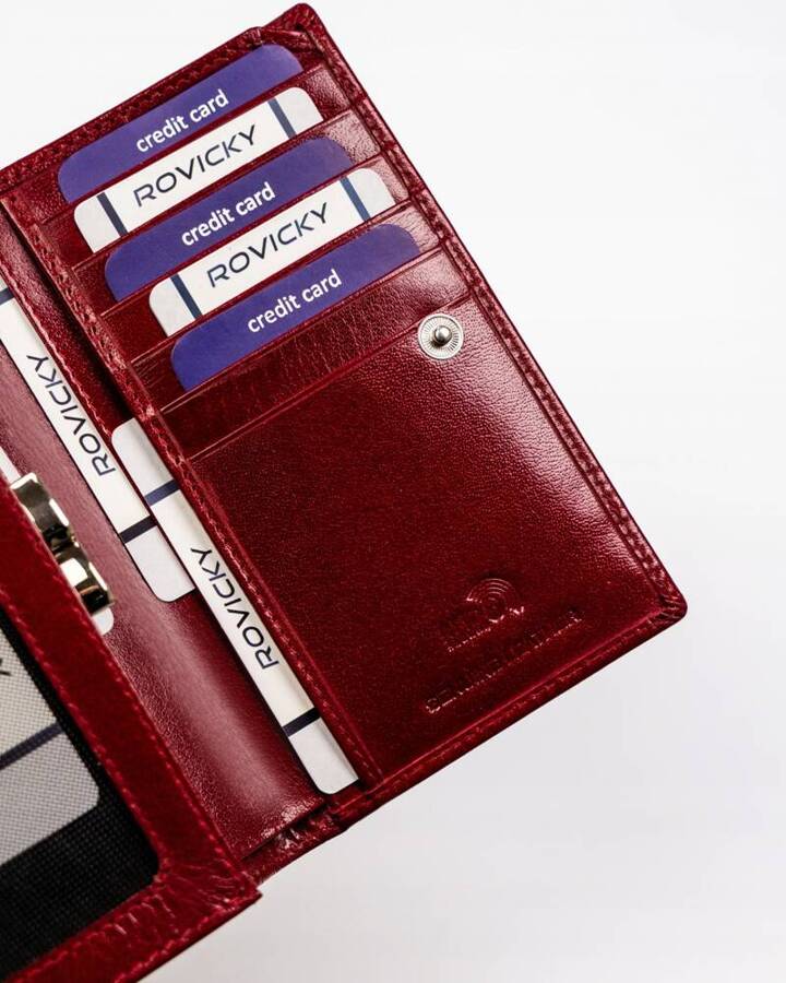 Leather wallet RFID ROVICKY RV-27079-BCA