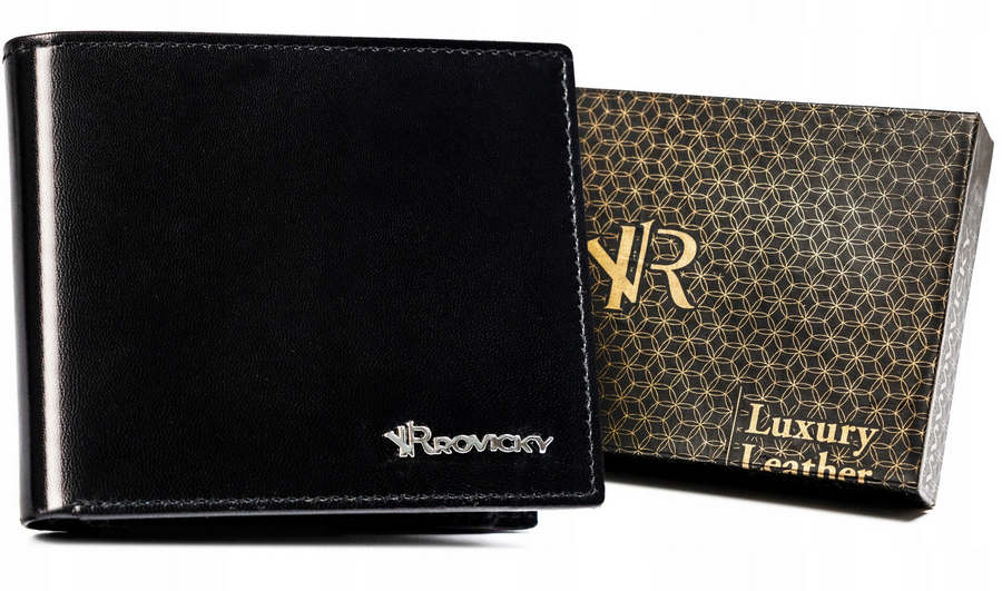 Leather wallet RFID ROVICKY RV-5001-AAX