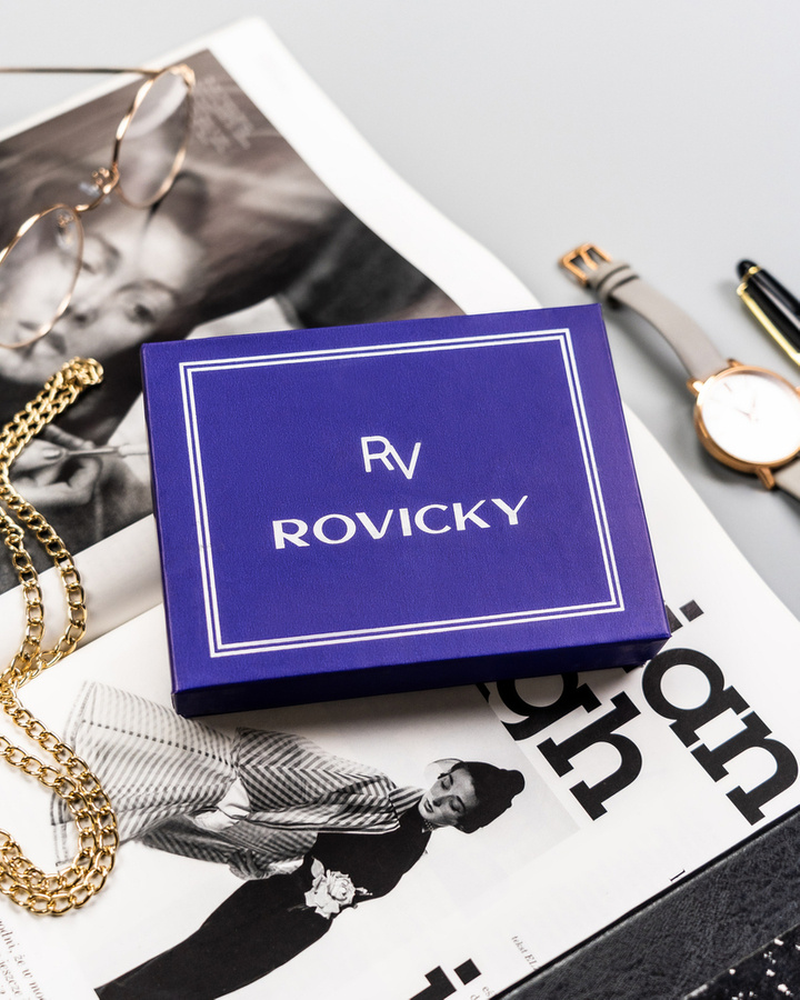 Leather wallet RFID ROVICKY RV-70614-9-BCA