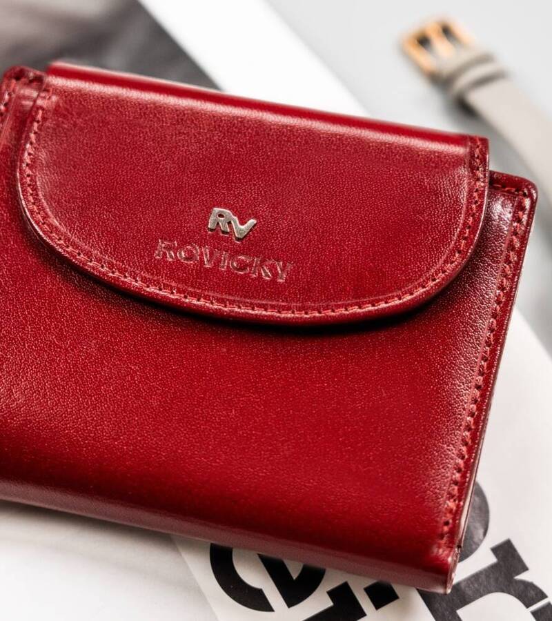 Leather wallet RFID ROVICKY RV-70614-9-BCA