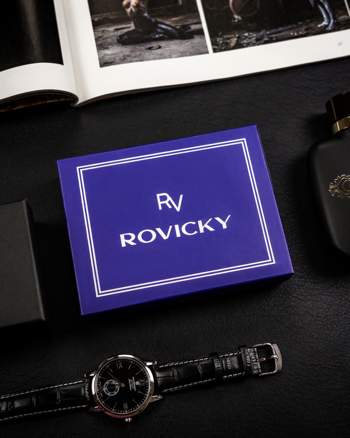 Leather wallet RFID ROVICKY RV-70614-9-BCA