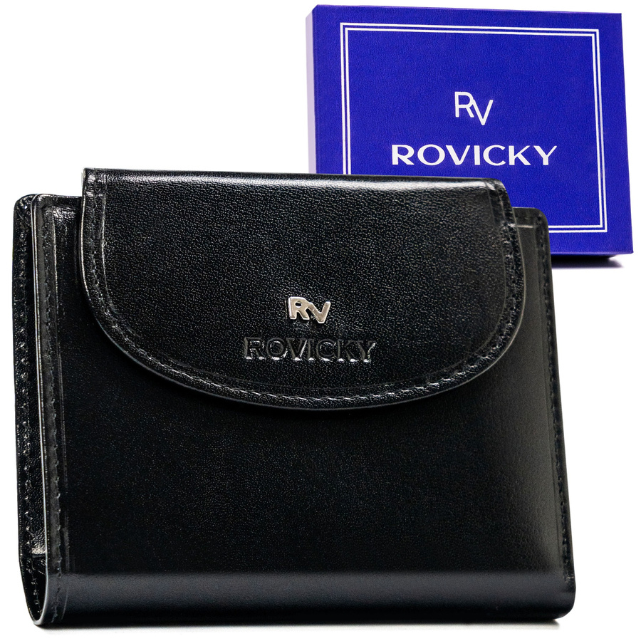 Leather wallet RFID ROVICKY RV-70614-9-BCA