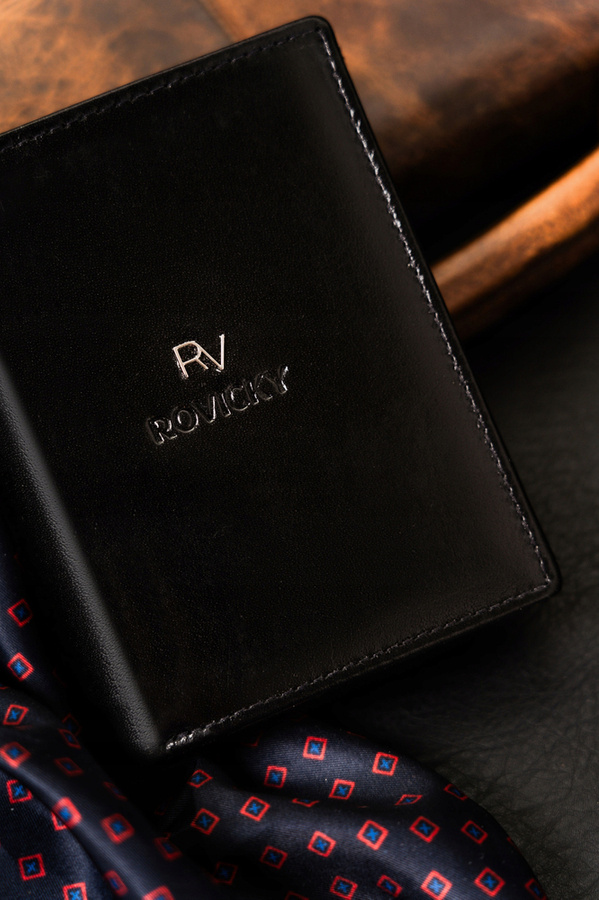 Leather wallet RFID ROVICKY RV-7680277-BCA