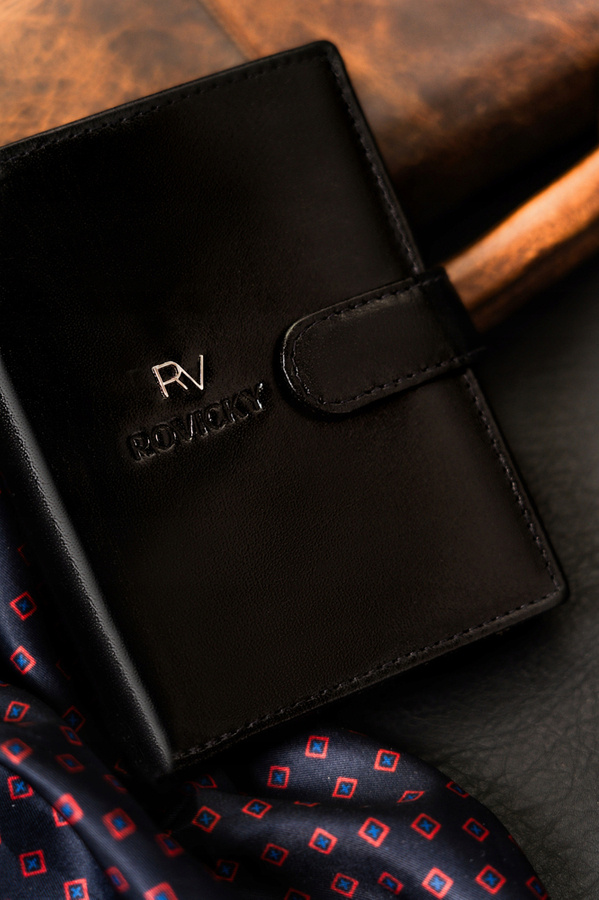 Leather wallet RFID ROVICKY RV-7680277-L-BCA