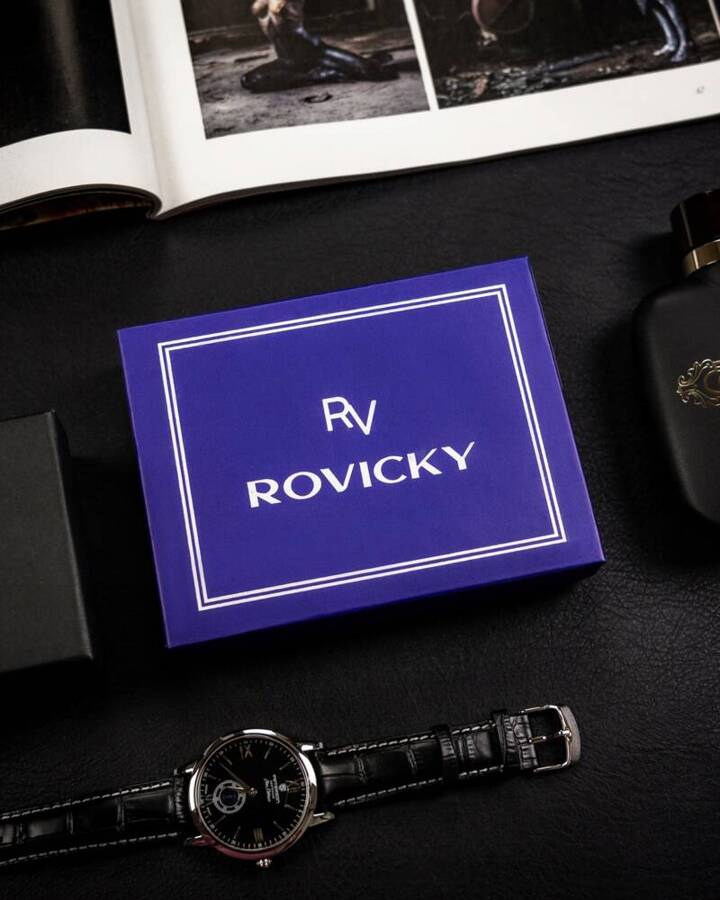 Leather wallet RFID ROVICKY RV-7680278-9-BCA BLACK