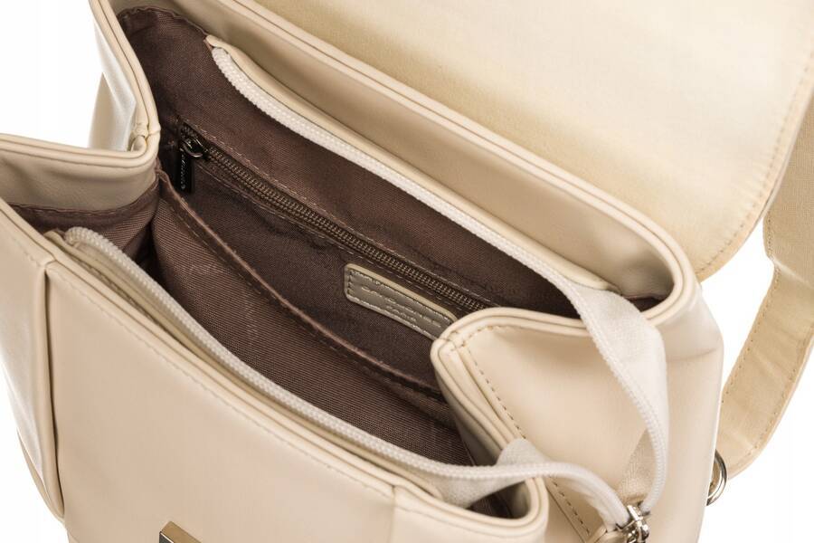 Leatherette bagpack DAVID JONES 6746-2