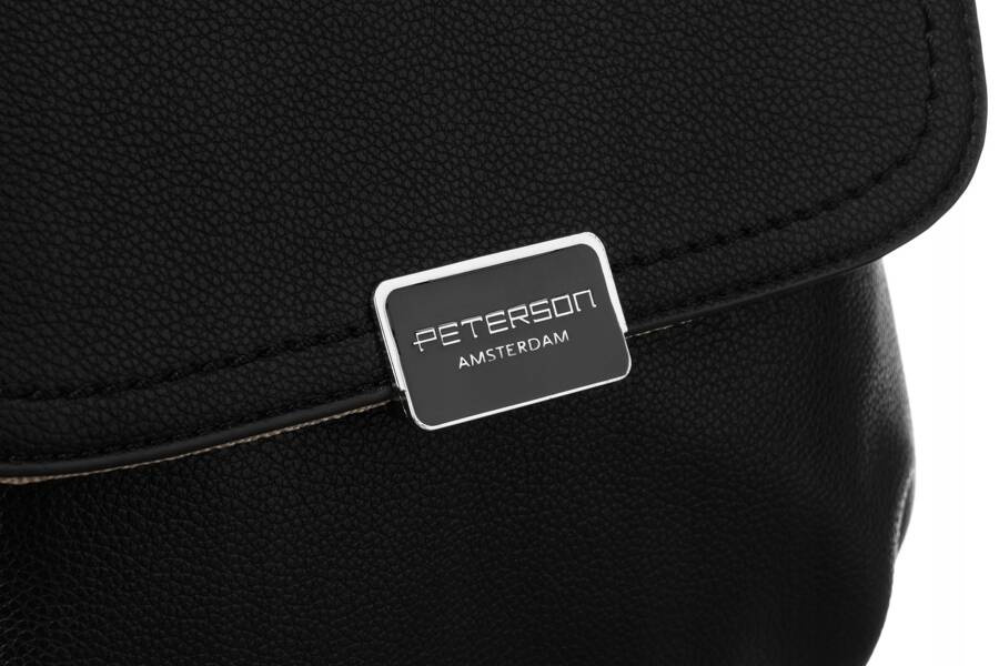 Leatherette bagpack PETERSON PTN 6739