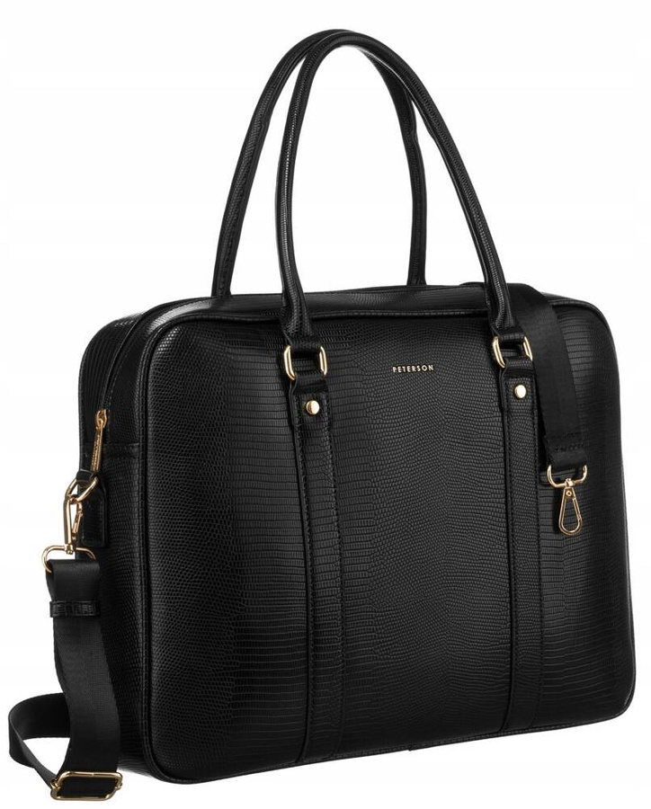 Leatherette laptop bag PETERSON PTN 1429