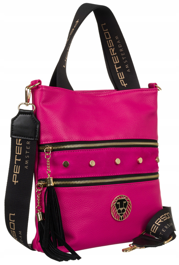 Leatherette shoulder bag PETERSON PTN 22096