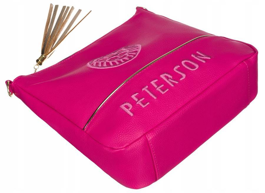 Leatherette shoulder bag PETERSON PTN 22106