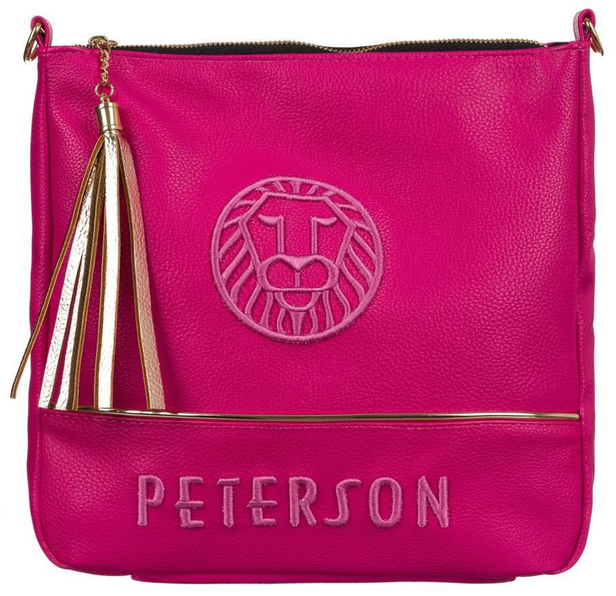 Leatherette shoulder bag PETERSON PTN 22106