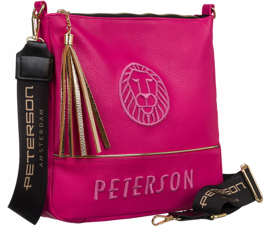 Leatherette shoulder bag PETERSON PTN 22106