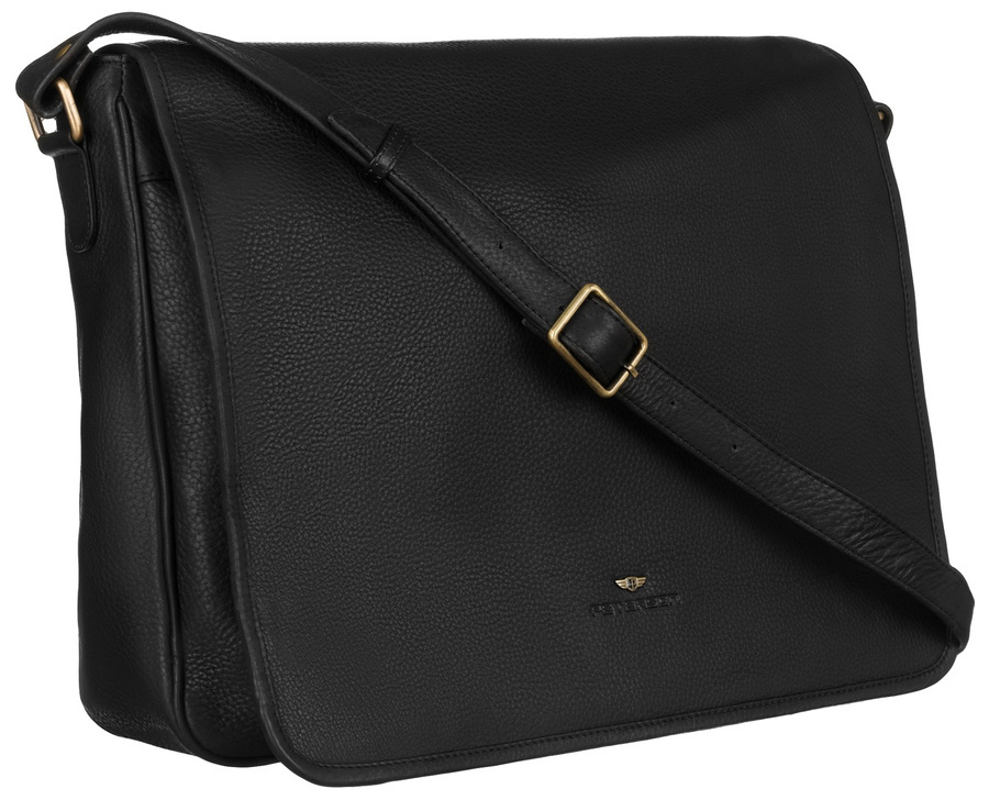 Leather's laptop bag PETERSON PTN 1726-NDM