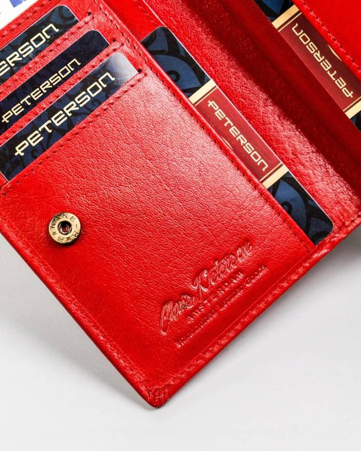 Leather's wallet RFID PETERSON PTN 2549-BO