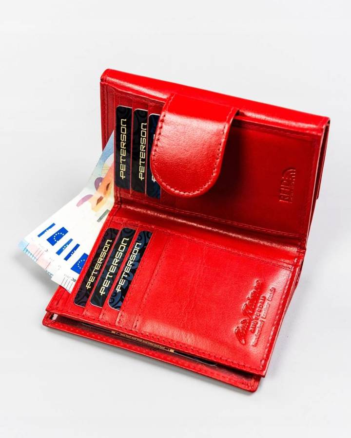 Leather's wallet RFID PETERSON PTN 70-BO