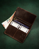 Leather credit card wallet OKL-GRVT