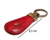 Leather key ring PETERSON PTN BR-02-RED