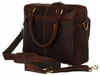 Leather laptop bag PETERSON PTN LP-2373-COM