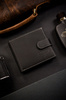 Leather wallet RFID BUFFALO WILD MR-01L-BAW-BL