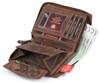 Leather wallet RFID PETERSON PTN 340 2-1-4