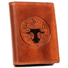 Leather wallet RFID PETERSON PTN N4-EBS