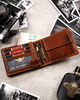 Leather wallet RFID PETERSON PTN N992-EBS