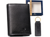 Leather wallet & key ring PETERSON PTN SET-M-N4-D