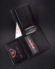 Leather wallet+ leather belt set PETERSON PTN ZM93