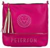 Leatherette shoulder bag PETERSON PTN 22106