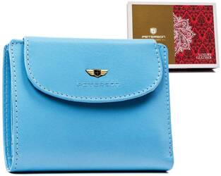 Leather wallet RFID PETERSON PTN 405-BO