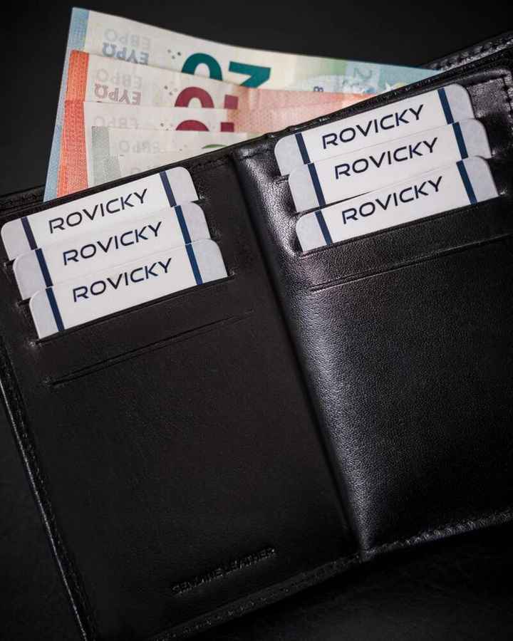 Leather wallet RFID ROVICKY RV-7680278-5-BCA-450