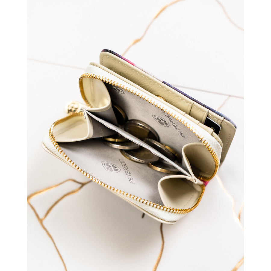 Leather and leatherette wallet RFID PETERSON PTN PX33-PF2
