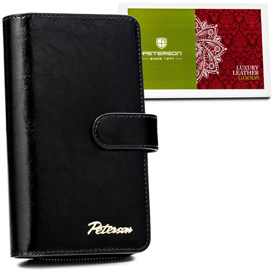 Leather wallet RFID PETERSON PTN PL-603