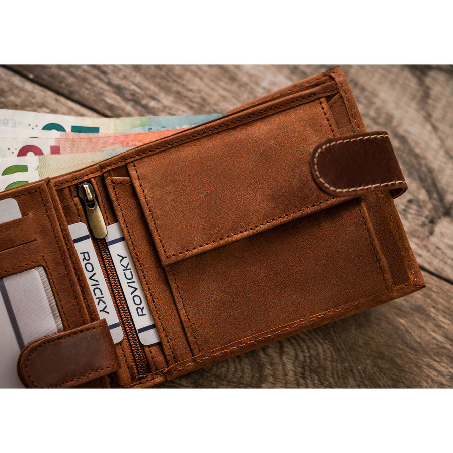 Leather wallet RFID ALWAYS WILD N992L-CHM-DOG-2