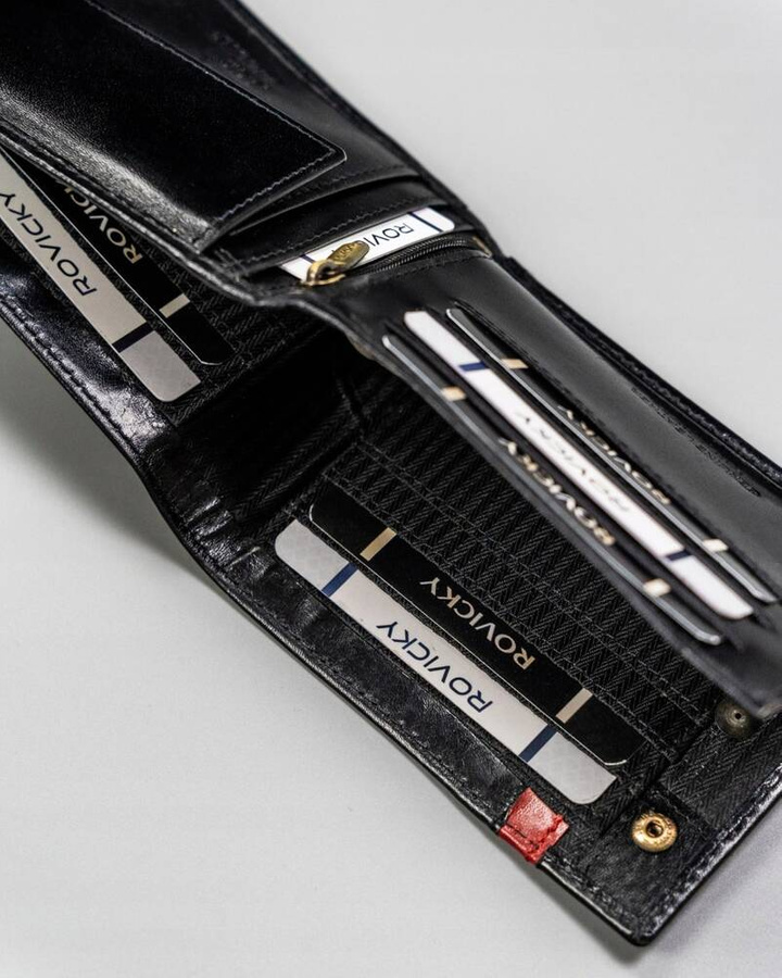 Leather wallet RFID ROVICKY 22319L-RVTP