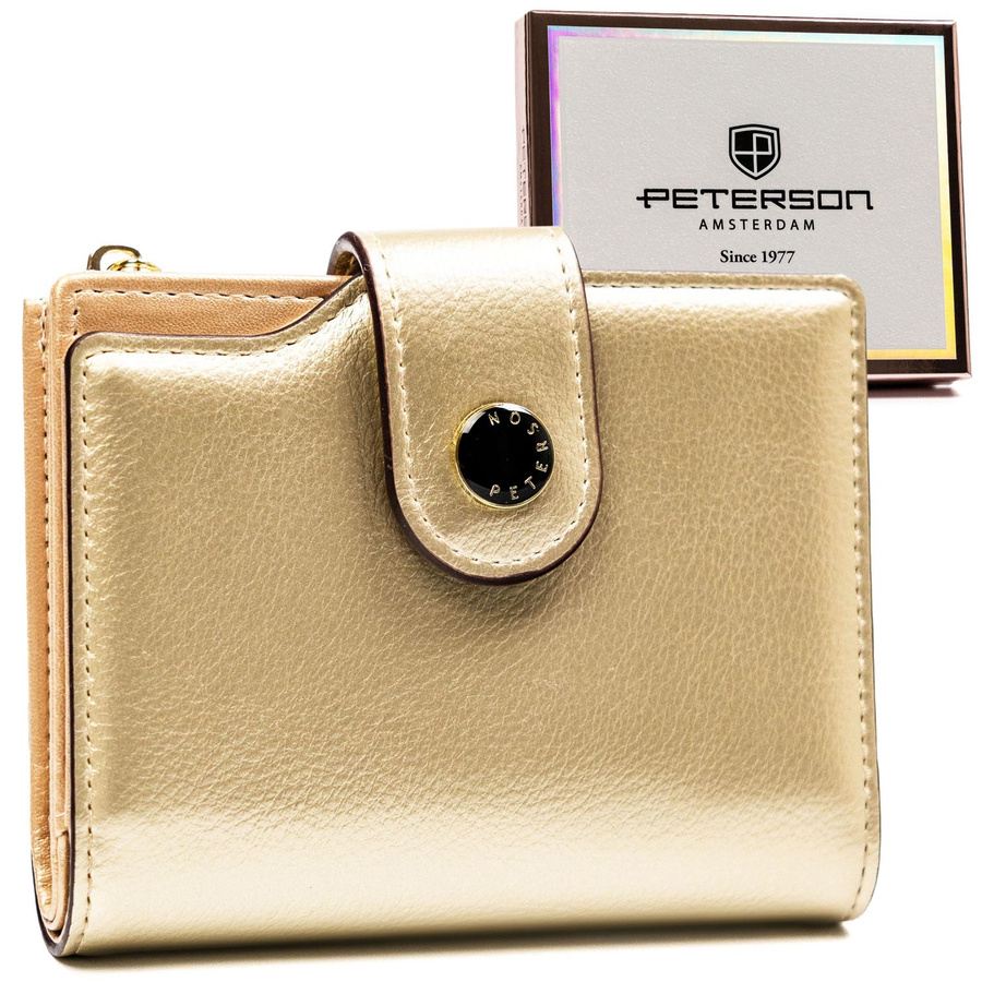 Leatherette wallet RFID PETERSON PTN 012-HRH