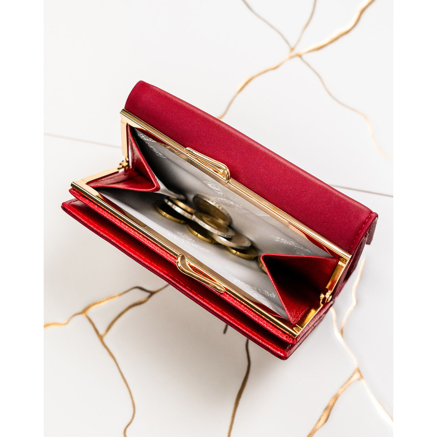 Leather and leatherette wallet RFID PETERSON PTN PS108-HNL