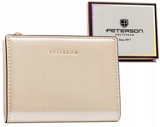 Leatherette wallet RFID PETERSON PTN 003-LAK
