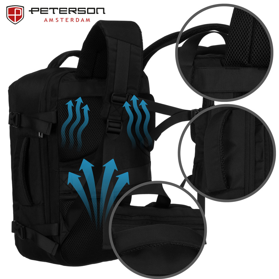 Nylon laptop bagpack PETERSON PTN 24403