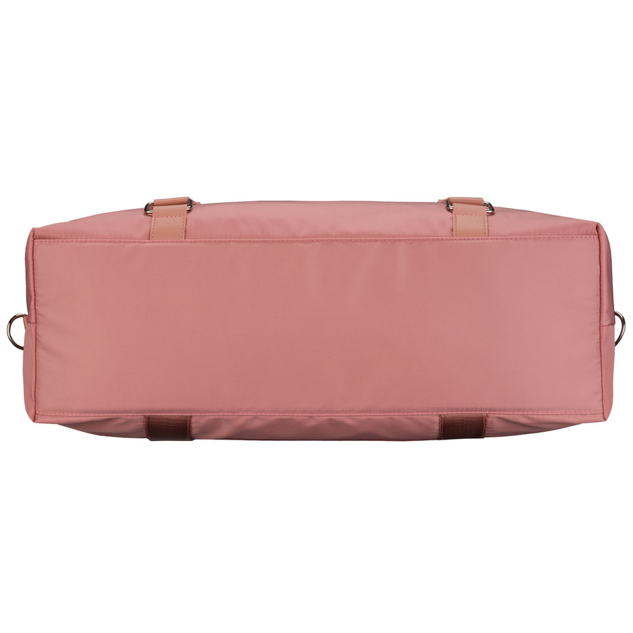 Różowa torba treningowa z poliestru, jednokomorowa i zamykana suwakiem - Peterson