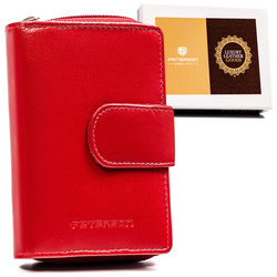 Leather wallet RFID PETERSON PTN RD-41-GCL