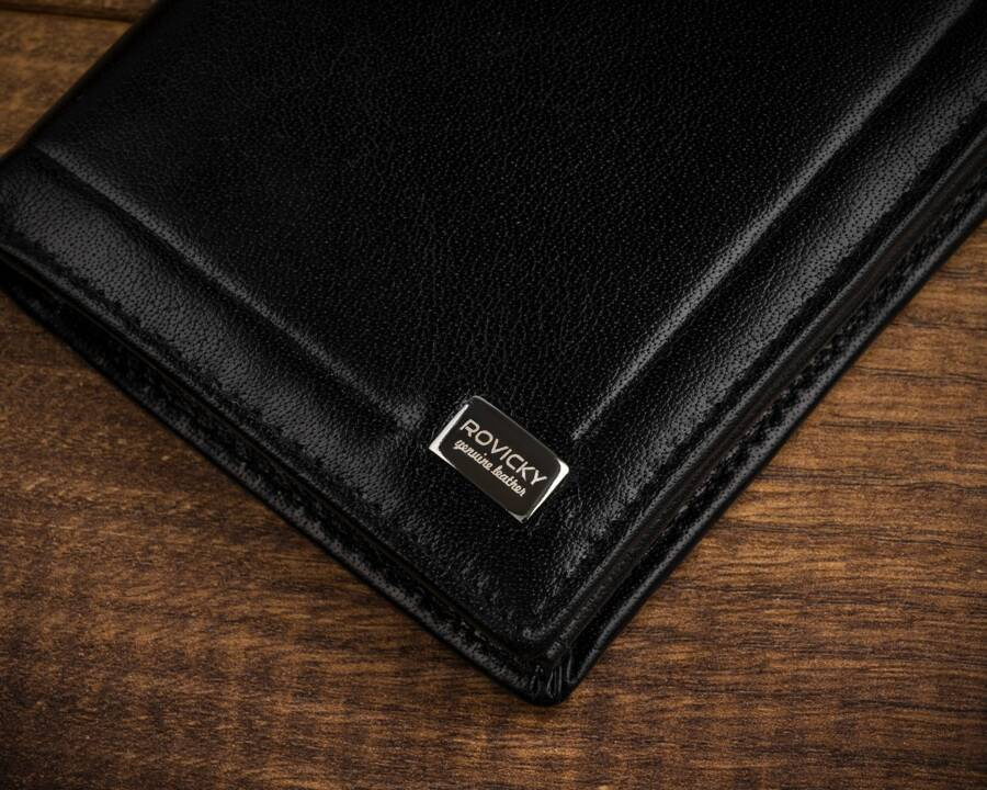 Leather wallet RFID PETERSON CPR-N4-BAR