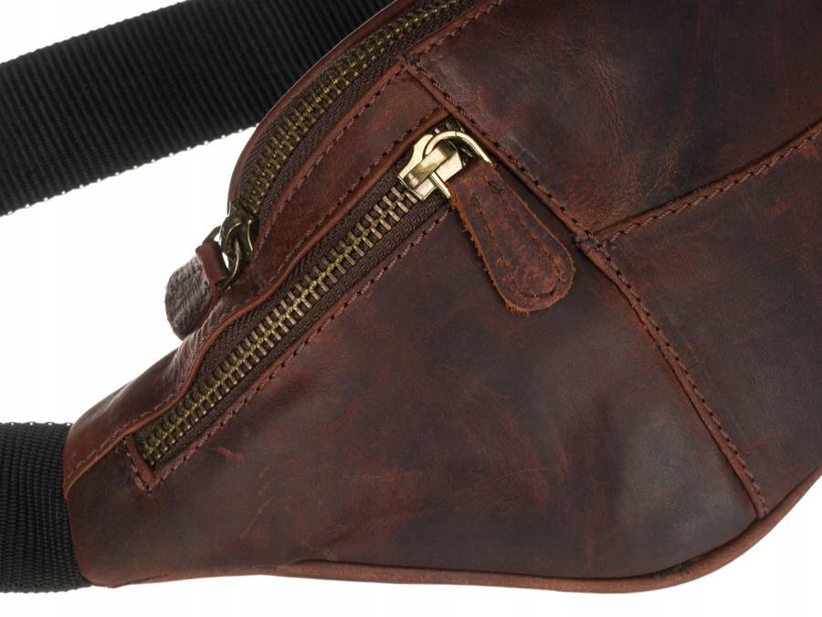 Leather bumbag PETERSON PTN 2507-OLH