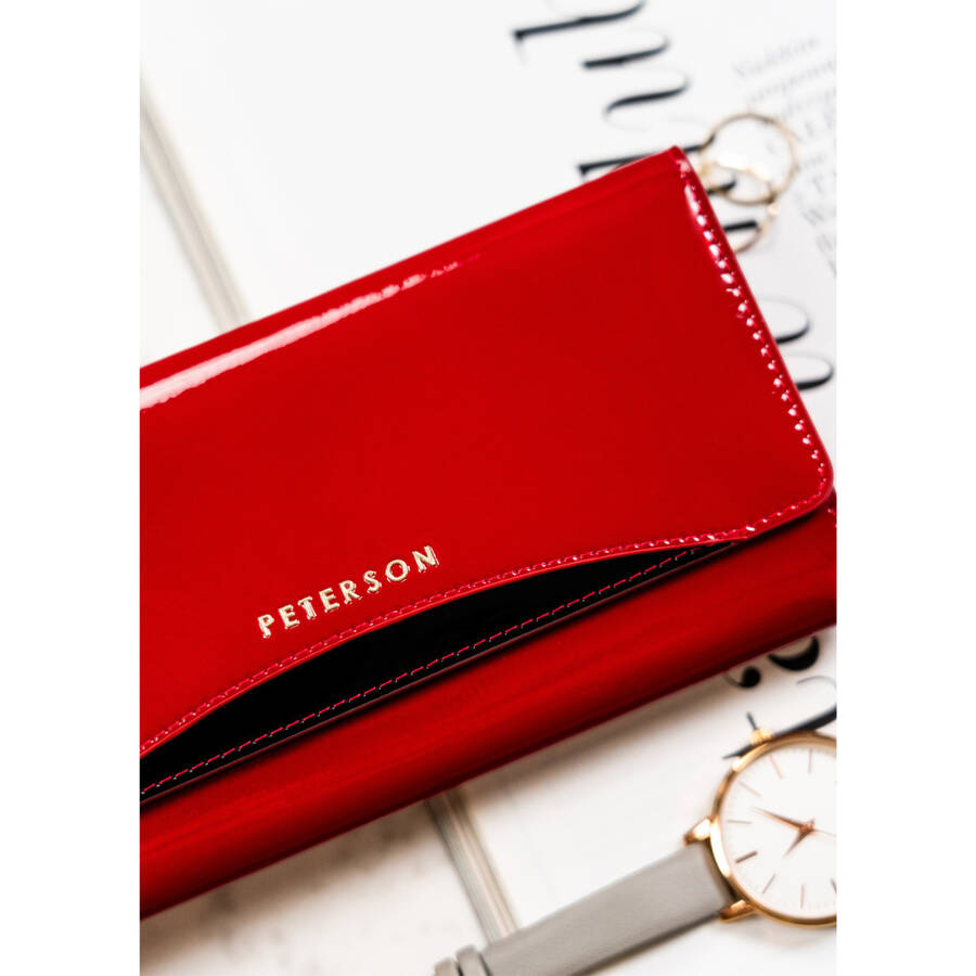 Leather wallet RFID PETERSON PTN BC-415